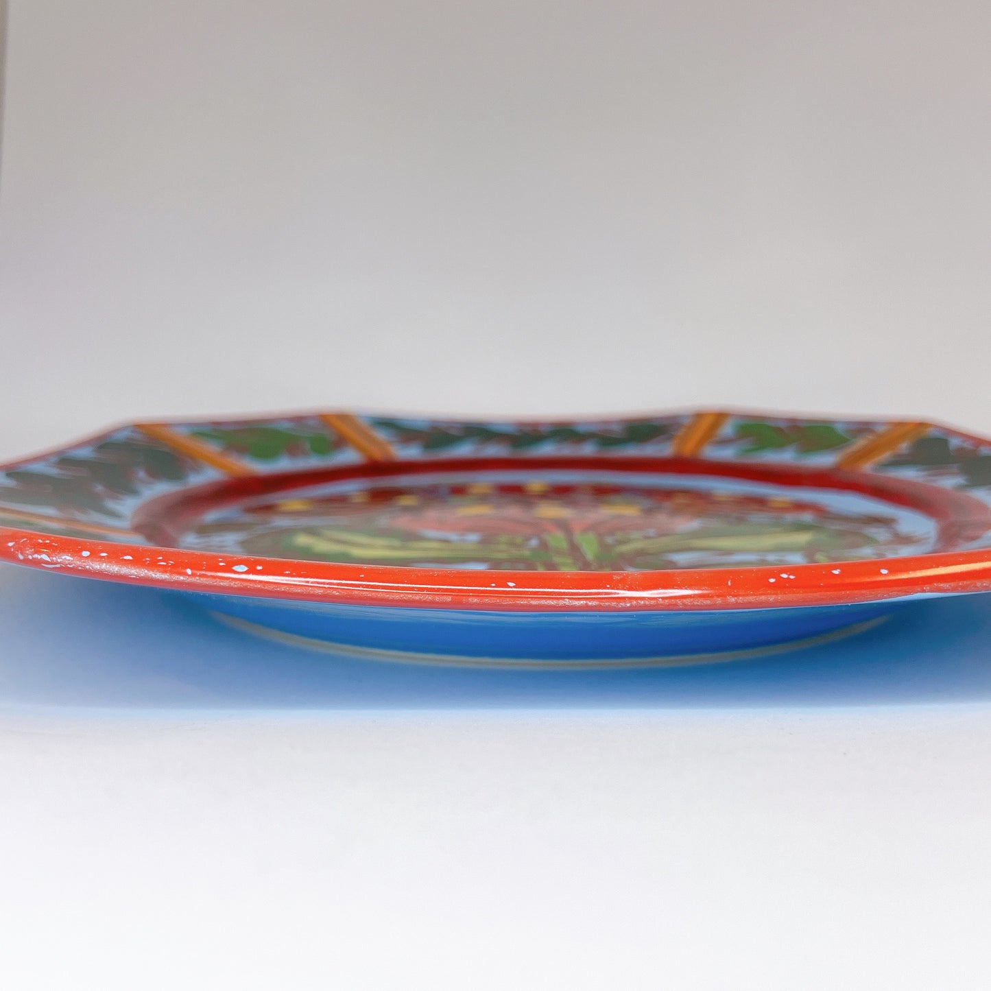 お花が可愛い大きなお皿💐（カンペール焼き）